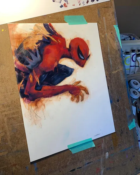 Spider-Man, Hubbzart, Oil painting, 2026