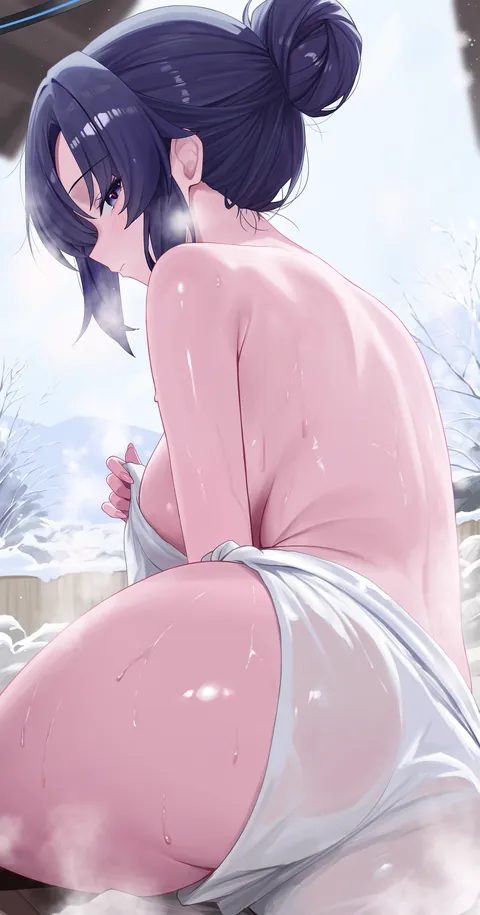 Yuuka taking a bath in winter (0724sei6)