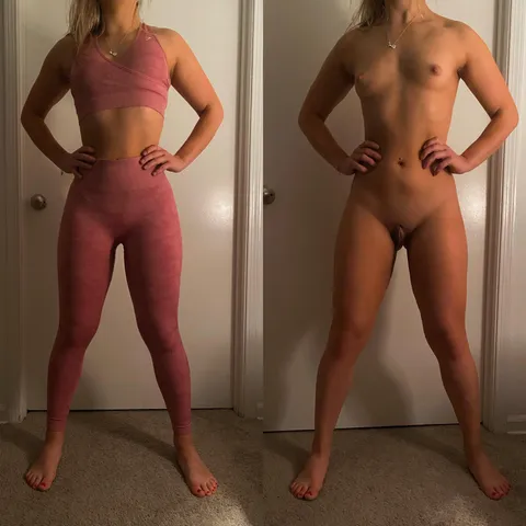 19 tiny boobs gym clothes edition 💕💕OC