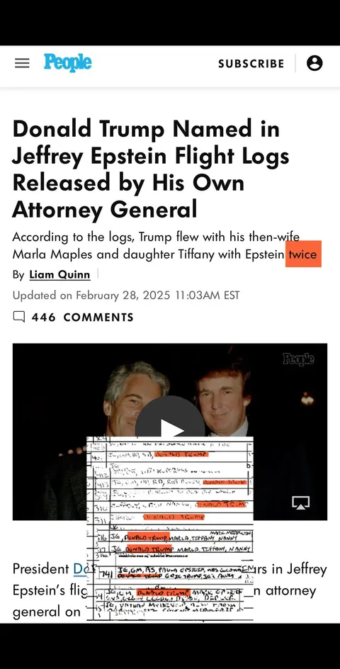 News outlets trying to water down the flight logs