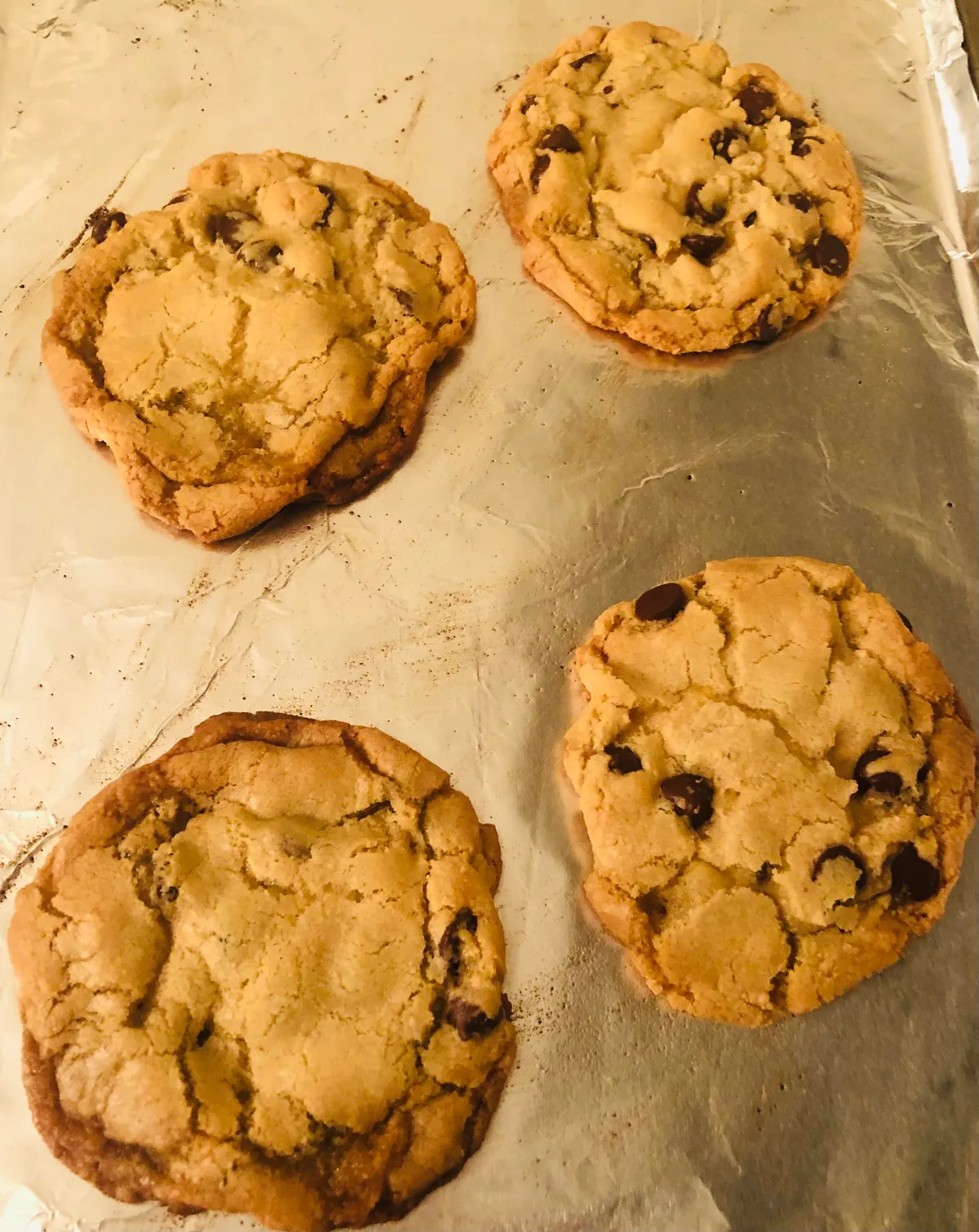Chocolate chip cookies to celebrate 420 days alcohol-free!