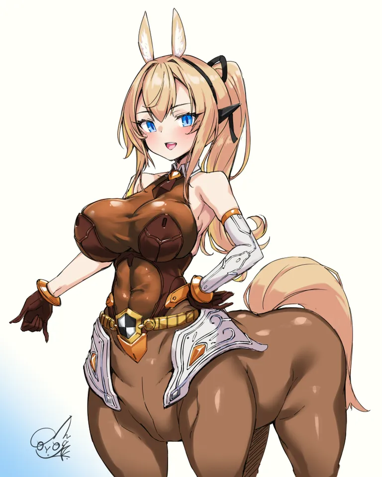 You know a centaur girl is gonna be sturdy~