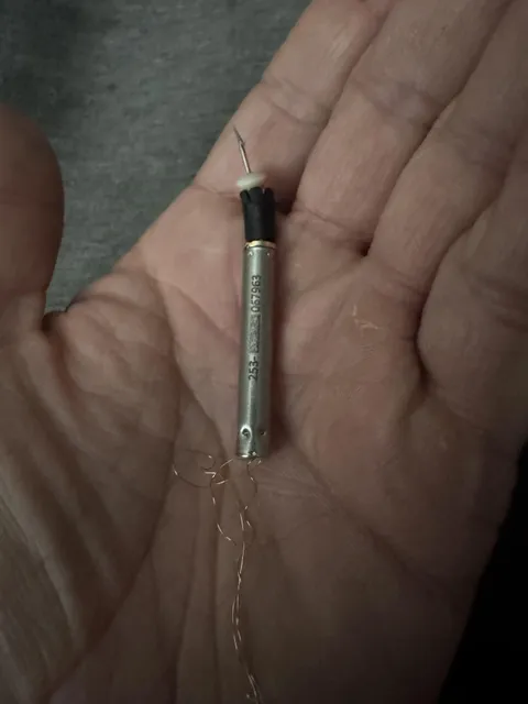 A pronged dart from a taser that didn’t penetrate.