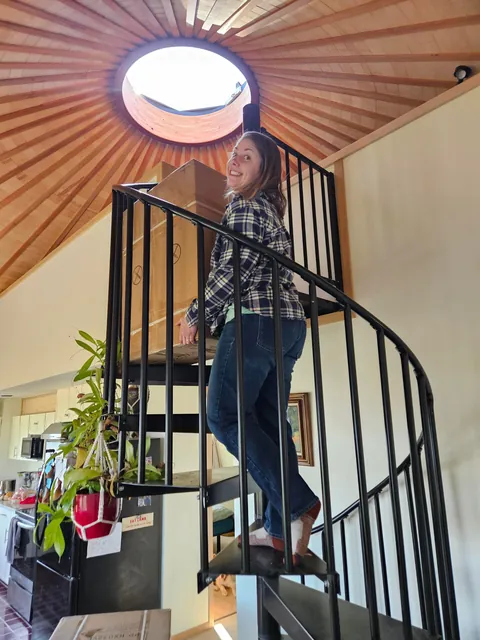 Spent several years building a complete 1300 sq ft roundhouse from top to bottom with my wife, including all framing, electrical, plumbing, HVAC, etc. By far the worst idea we've ever had, and so happy to be in it finally.