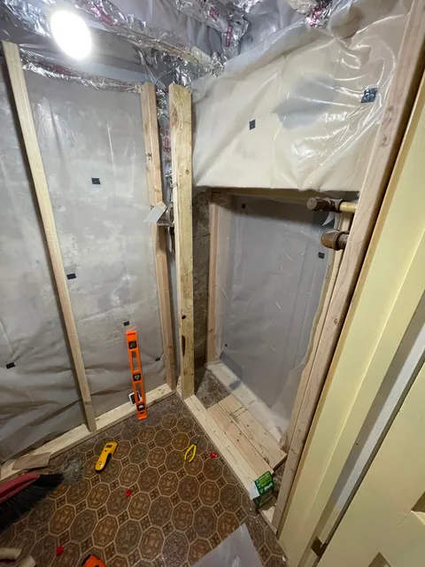 Built a wine closet under some stairs