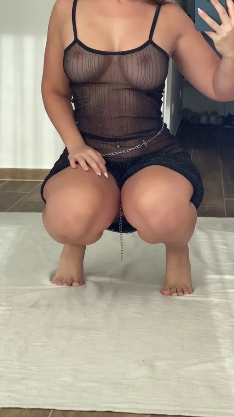 I want to show you my sweettie between my legs