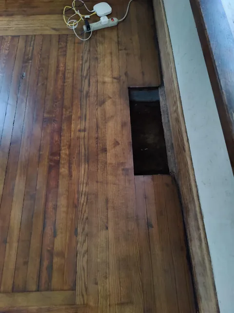 Restored 1916 hardwood floor Midwest