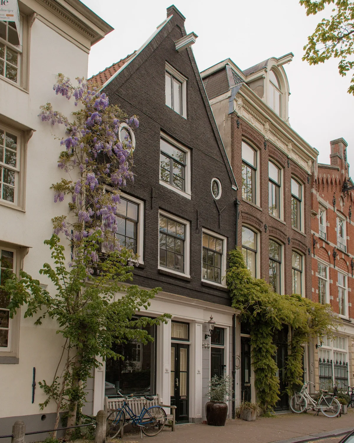 Narrow townhouse in Amsterdam, the Netherlands.