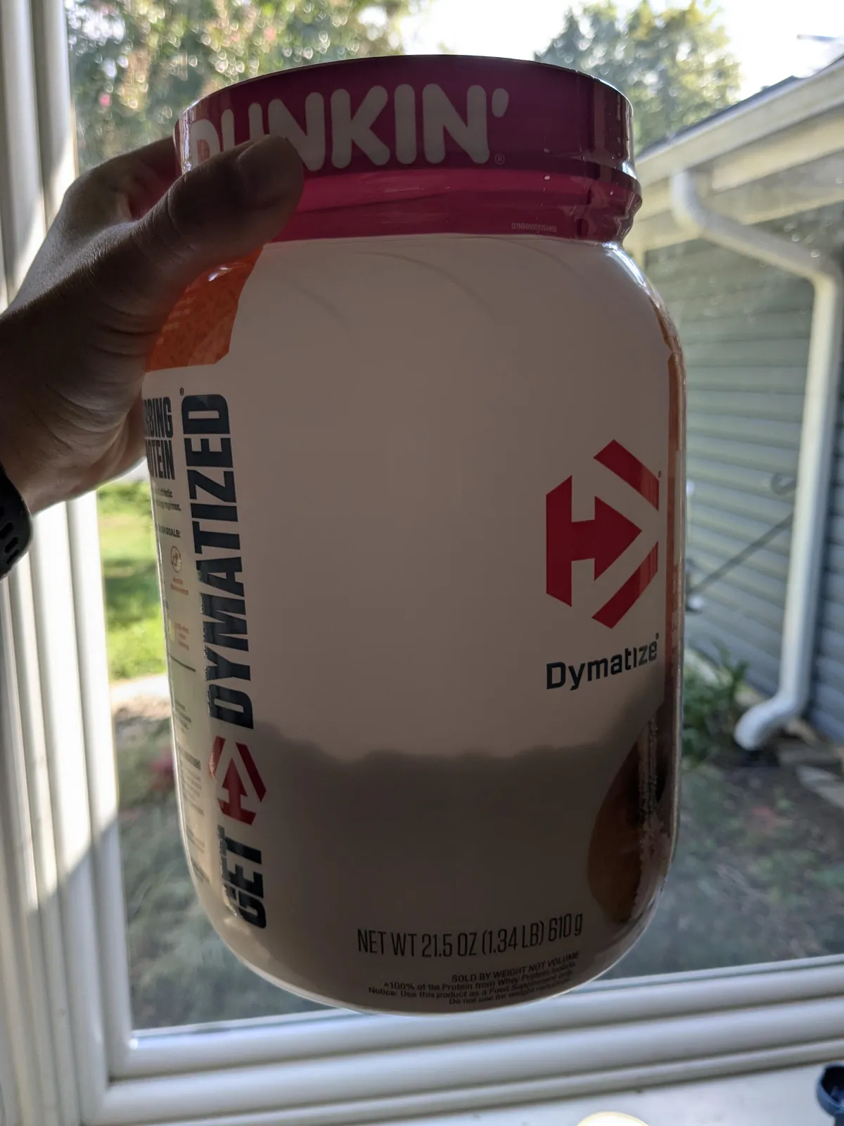 My unopened tub of protein powder only comes a third of the way full