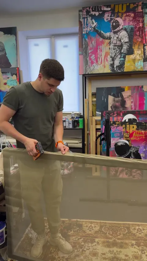 Unique Multi layer Painting.