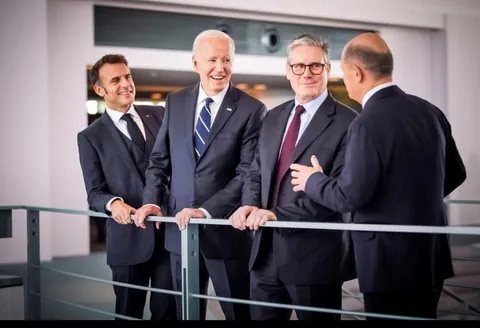 PsBattle: The leaders of the UK, France, US and Germany