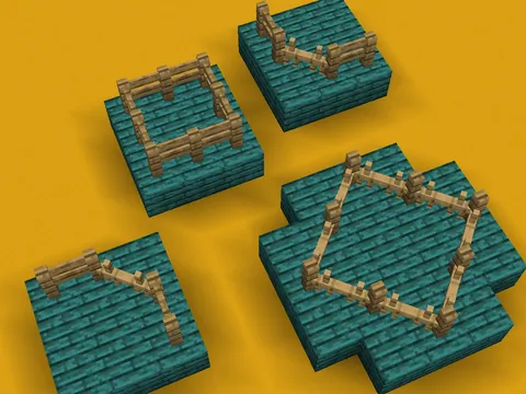 diagonal fence without mods