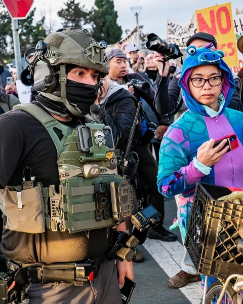 Protests in Oakland Yesterday [OC]