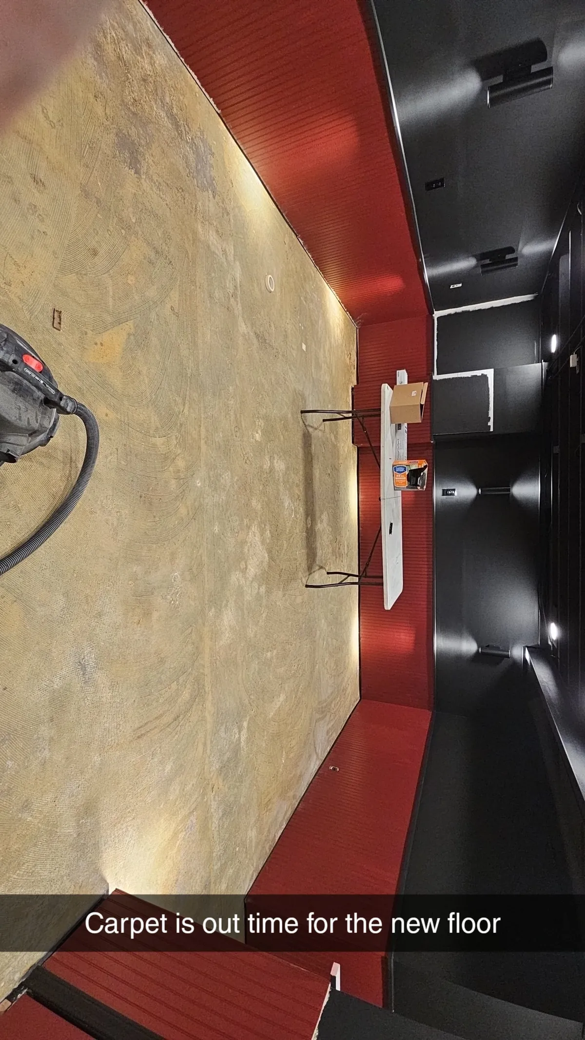 movie theater build in our basement what do you guys think?