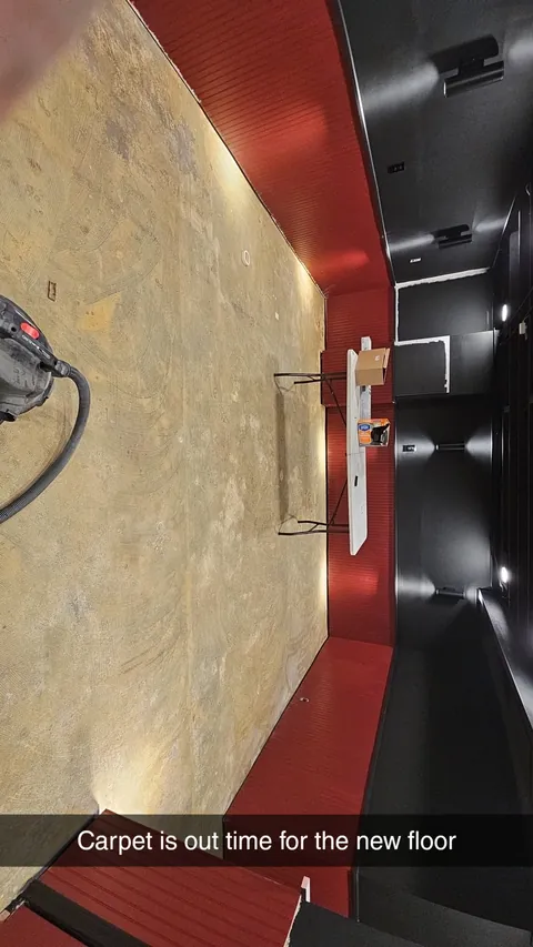 movie theater build in our basement what do you guys think?