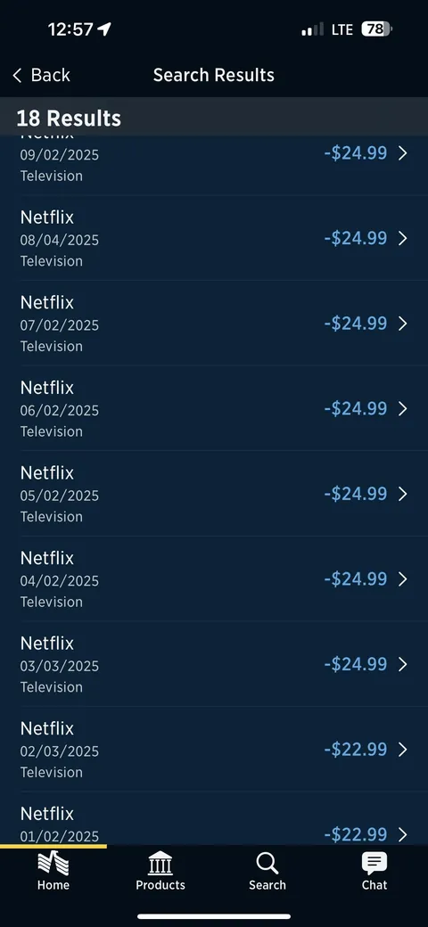Double charged by Netflix every month for over 7 years.