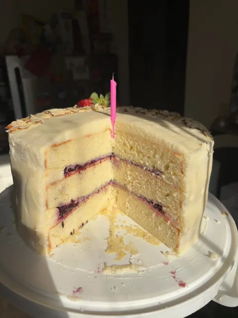 [homemade] birthday cake