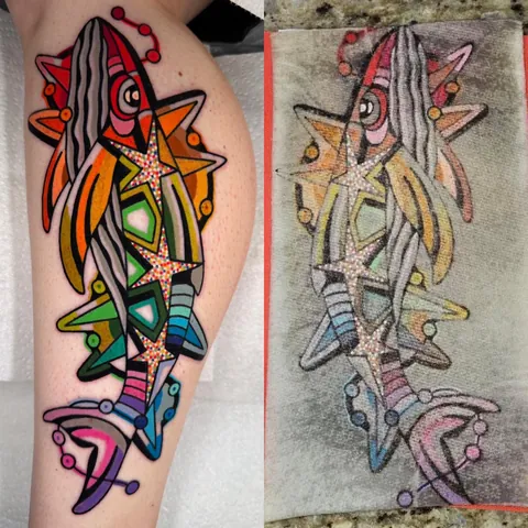 more tattoos I’ve done recently &amp; their paper towel plasma prints • Instagram : @chidgeytattoos • Austin, TX • MP