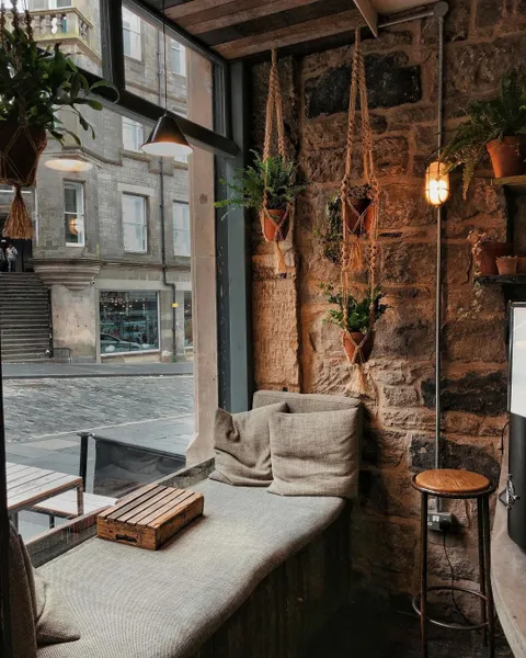 A cozy corner on a rainy day, Edinburgh, UK
