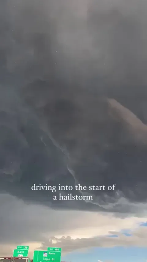 A really cool perspective of hail