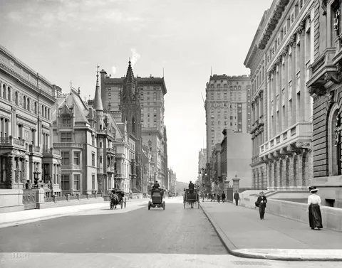Downtown New York 110 years ago