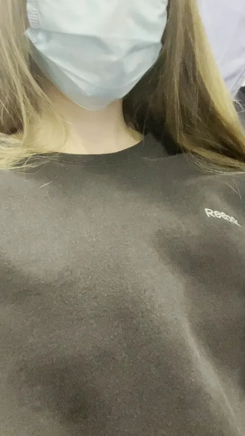 Playing with my tits on this crowded train made me so horny!!