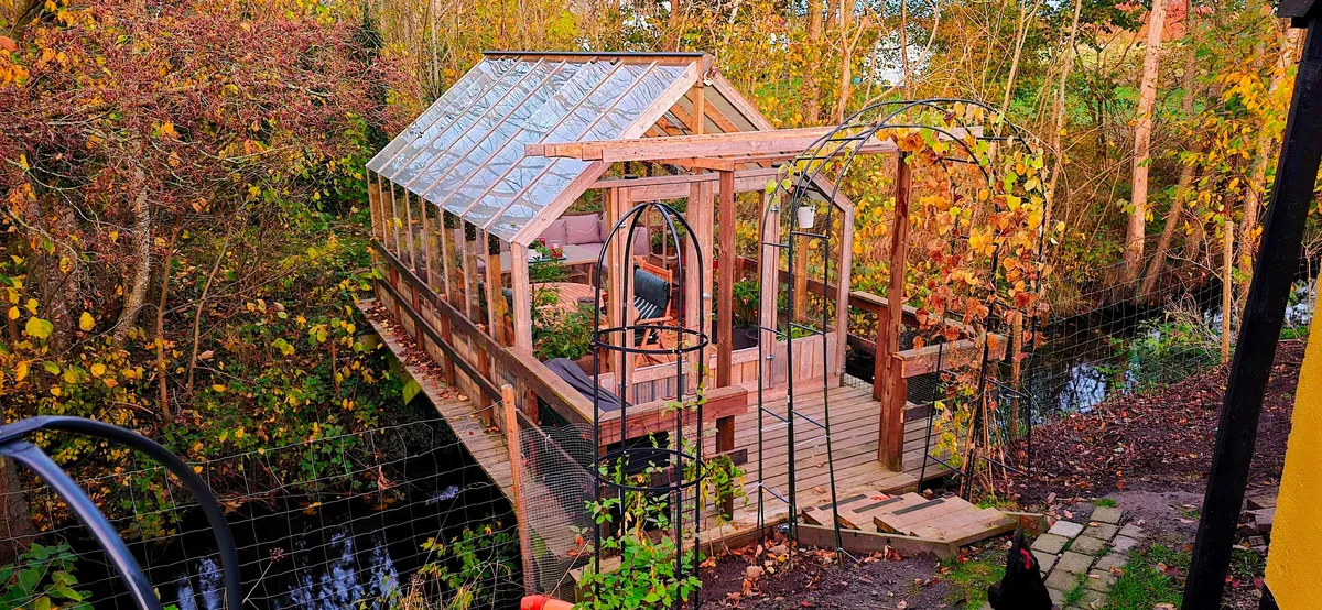 Built a Greenhouse on a Deck Over my Creek: A Summer-Long DIY Adventure