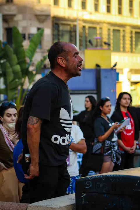 Photos from tonight’s STOP TRUMP’S WAR IN IRAN protest in Downtown Los Angeles [OC]