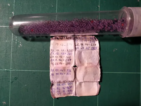 I have been keeping a collection of the tiny balls in pen ink cartridges since middle school.