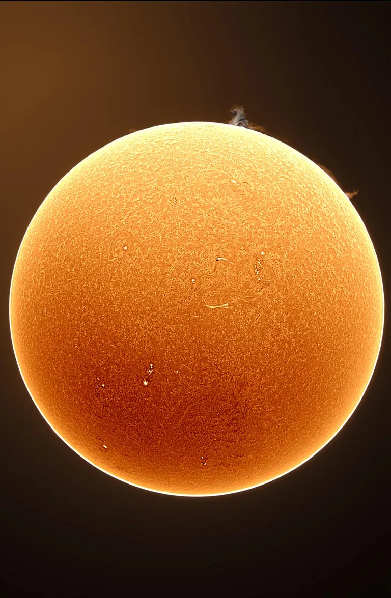 The Sun with a Lunt 100mm From the University of Washington’s Observatory.