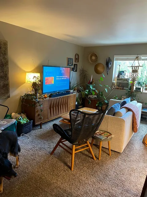 Our little sanctuary studio, just me and the pup