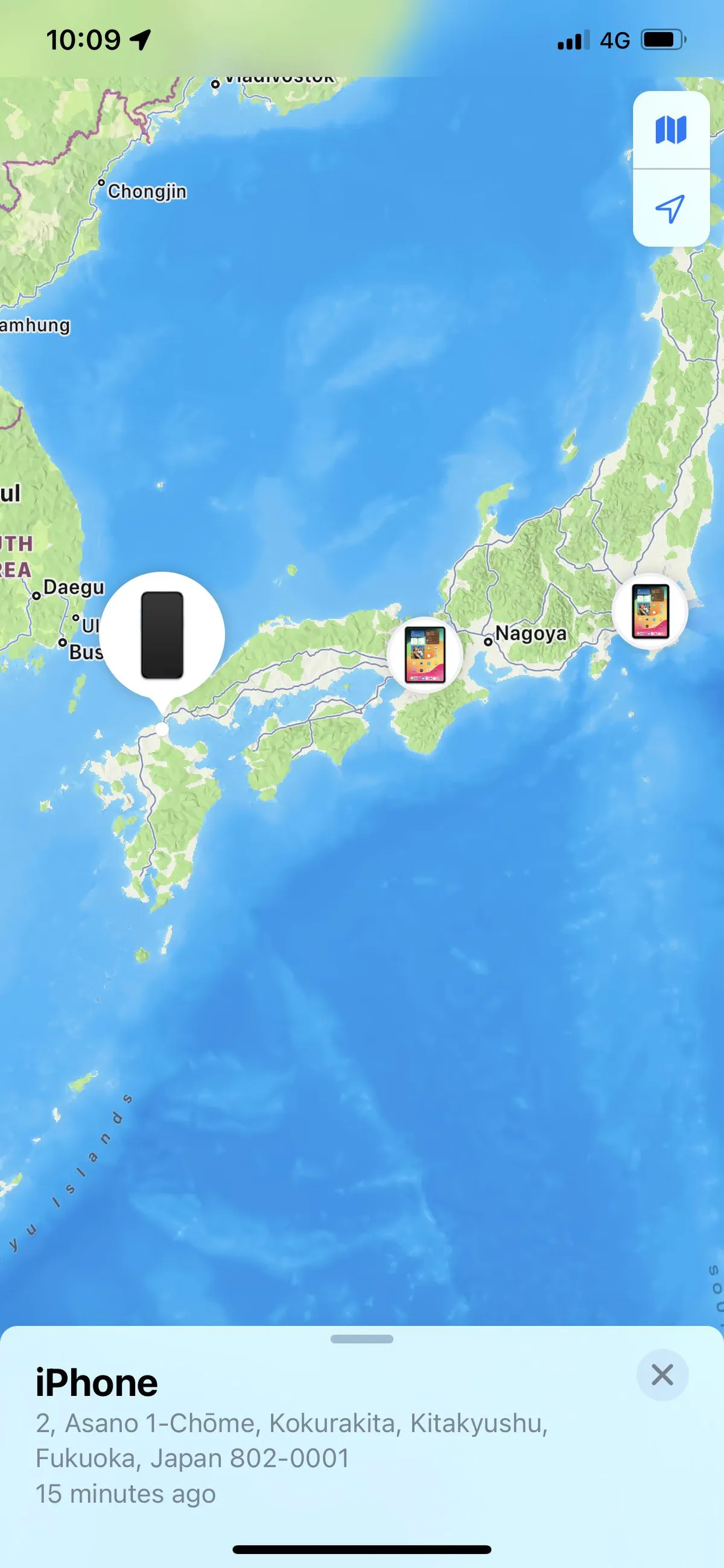 When you leave your phone on the train and it sees more of Japan than you do.