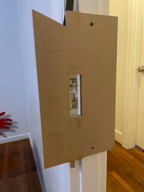 Finally got around to fixing my mortise lock strike plate.