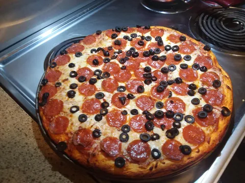 Grand kids ask for pizza every time they visit. Have made this so many times it's so easy and they eat it up. Any left overs become breakfast the following morning.