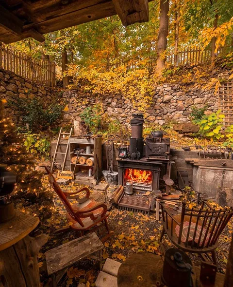 Inviting back yard in the Berkshires