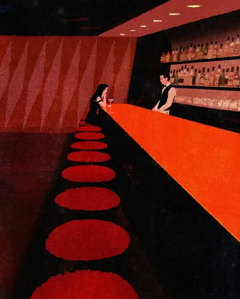 The Woman in a Black Dress, Tatsuro Kiuchi, Adobe photoshop, 2025