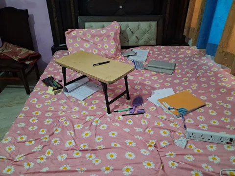 The mess that was SOO unacceptable, my mother yelled at me up multiple times since 5 AM. (This is MY room)