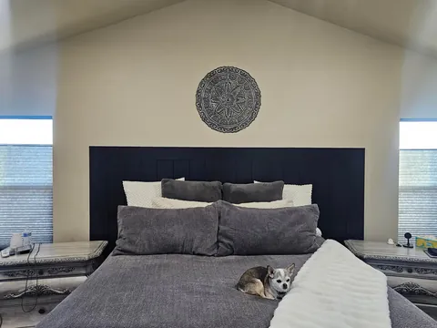 Wife wanted a built-in headboard