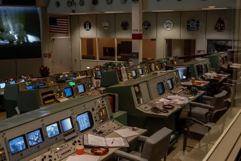Got to see the historic Mission Control room and Saturn V at the Johnson Space Center.