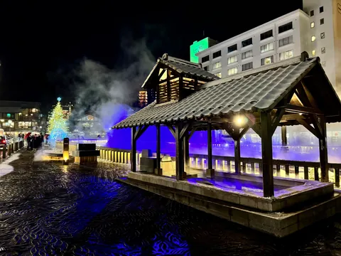 December in Kusatsu, one of the best onsen town in Japan