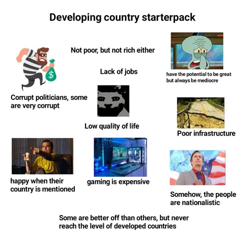Developing country starterpack