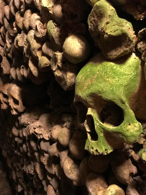 A skull that caught my attention in the Paris catacombs