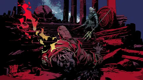 The stunning art shared by CD Projekt on social media to congratulate Elden Ring on becoming the best reviewed expansion for an RPG!