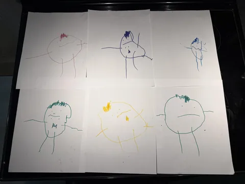 My toddlers potato people brighten my day