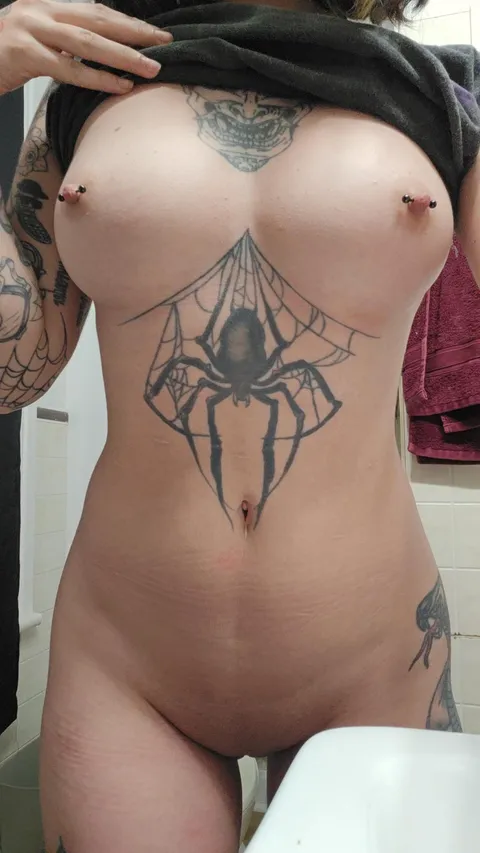 who doesn't want a tiny goth girl under their Christmas tree?