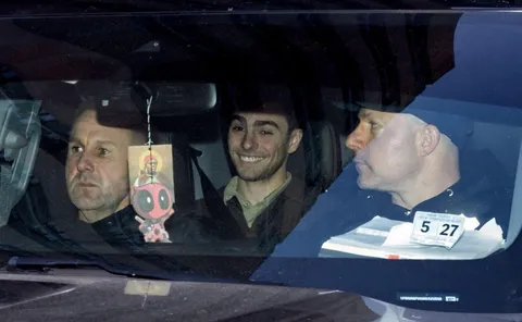 December 23, 2024: Luigi Mangione is all smiles as he leaves Manhattan Criminal Court in New York.