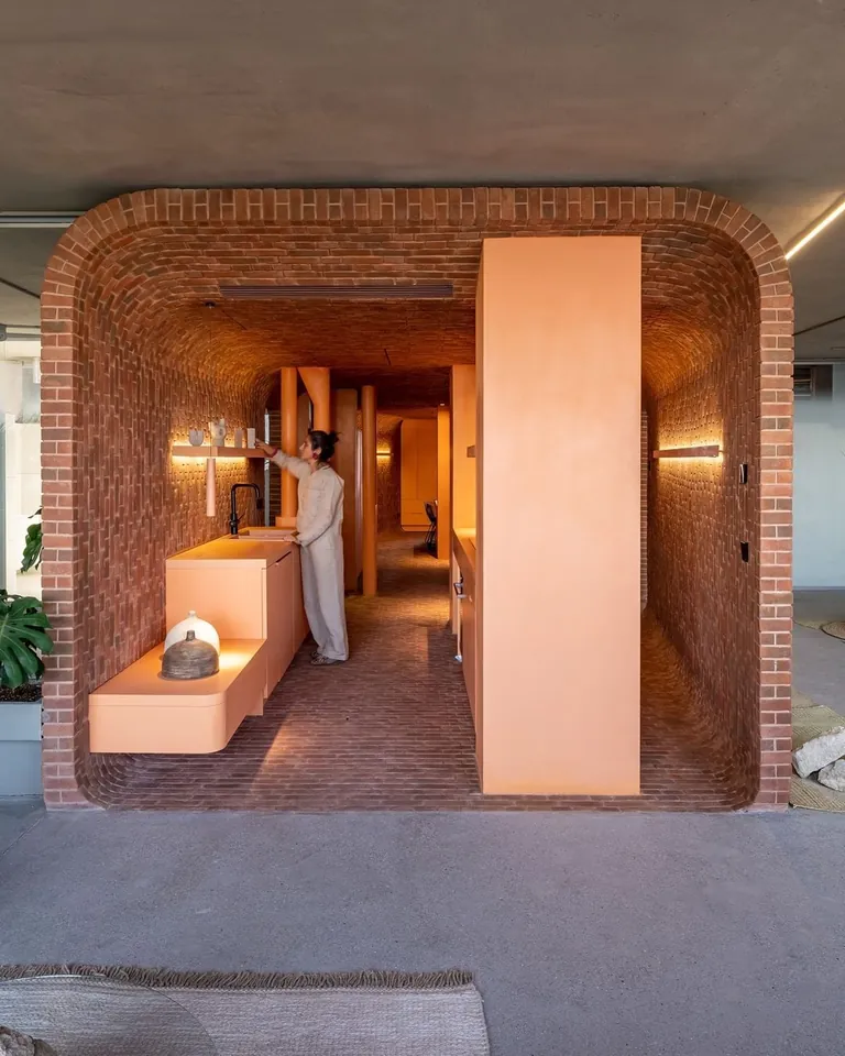 Brick - some contemporary residential buildings, iran. 