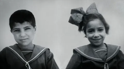 Orphaned children whose parents had been killed in Deir Yassin massacre after they were taken to an orphanage in the old city. The pictures were taken by an anonymous photographer.