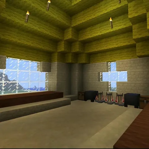 The interiors of 2011 Minecraft
