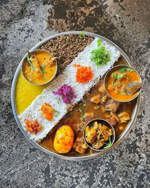 Amazing curry platter at my local curry shop